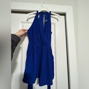 Express blue size 0 romper